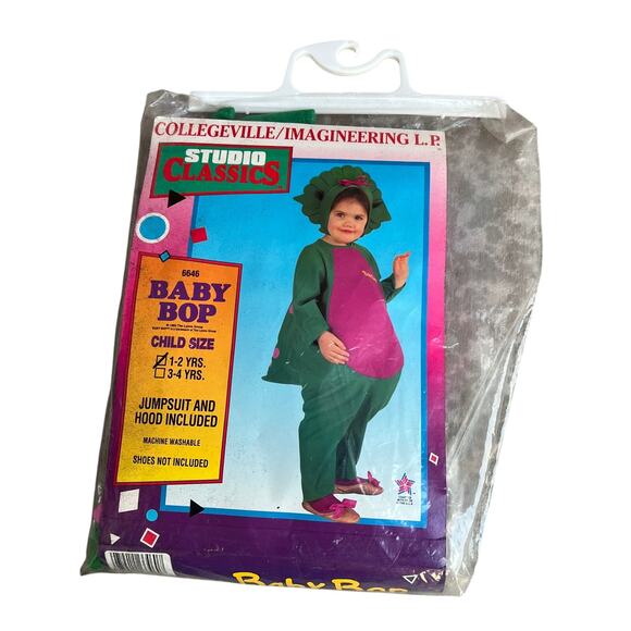 SOLD The Lyons Group 1992 Barney Baby Bop 2-PC Costume Baby Sz 1-2 Years As-is - Picture 2 of 12